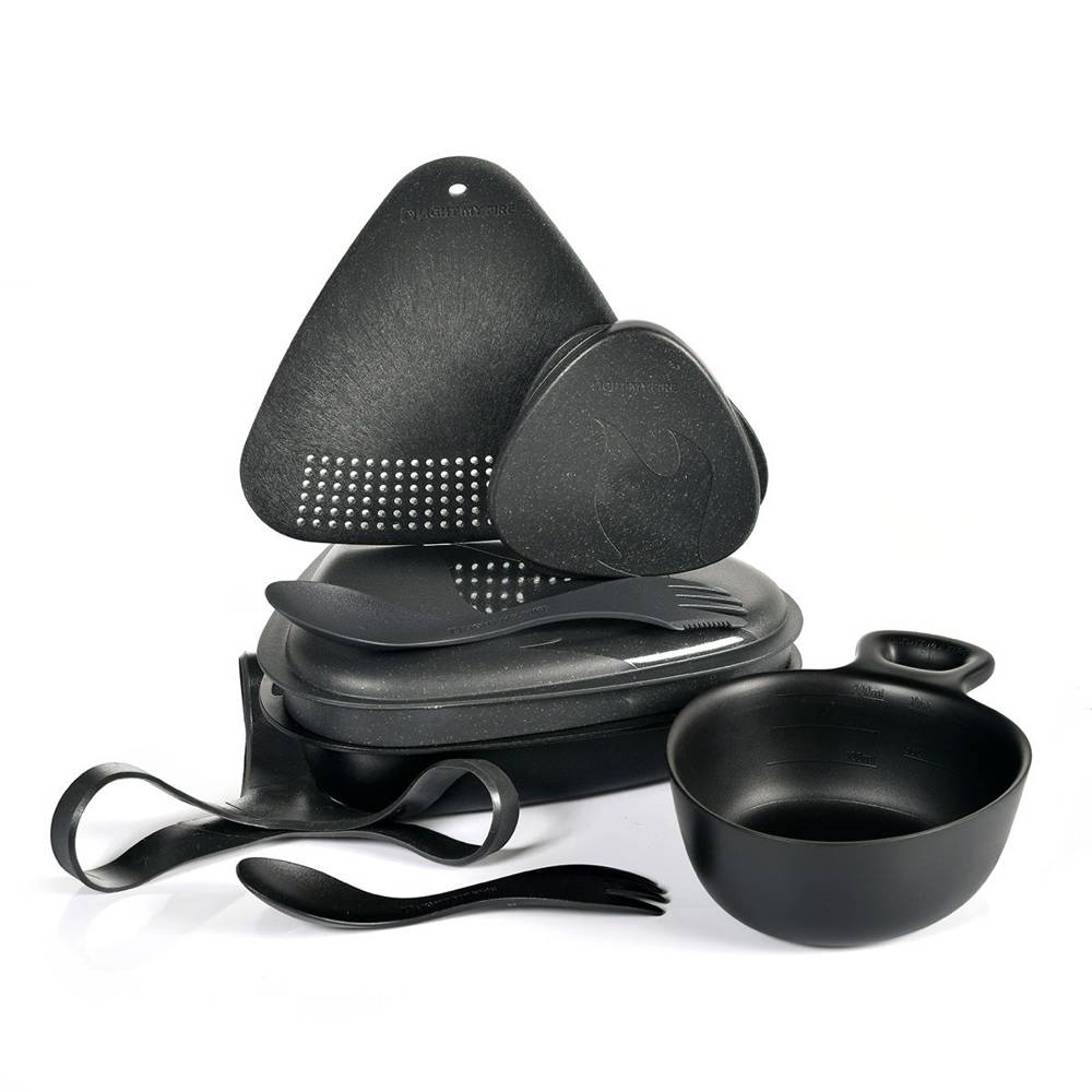 Light My Fire - Zestaw naczyń Outdoor MealKit™ - 8 części - SlatyBlack - 2418411010-1