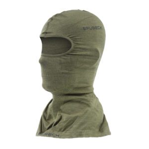 Brubeck - Kominiarka termoaktywna Ranger Wool - Khaki - KM1037U-1