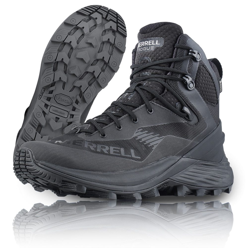 Merrell - Buty taktyczne Rogue Tactical GTX - Medium - Gore-Tex - Podeszwa Vibram - Czarne - J005251-1