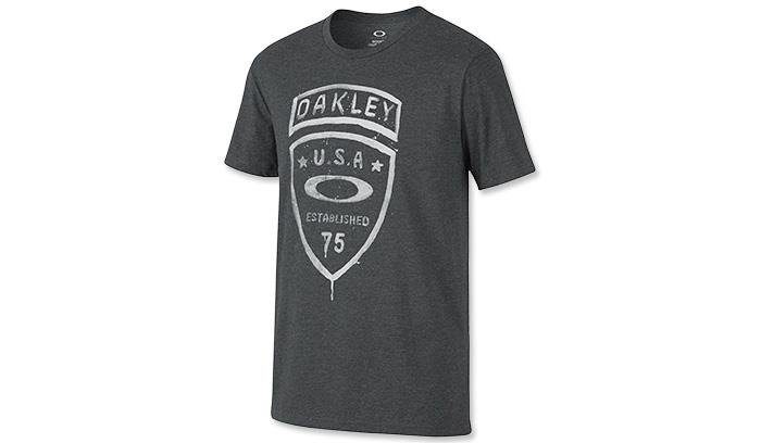 Oakley - T-Shirt SI Crest Tee - Jet Black Heather - 452232-01S-1