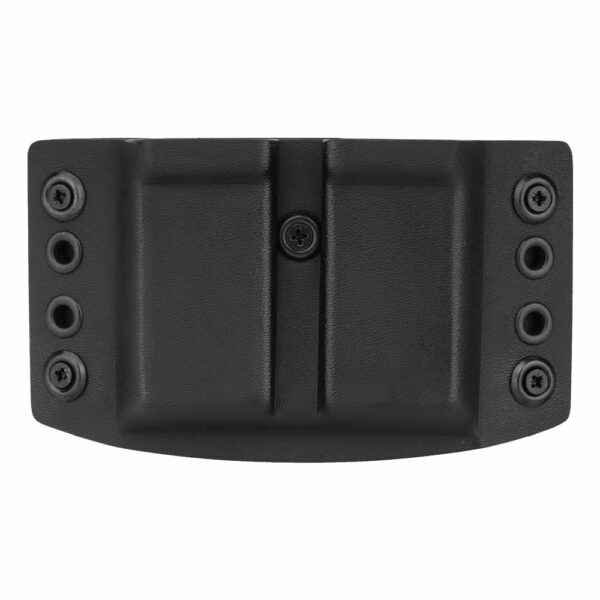 DOUBLETAP GEAR - Ładownica Kydex zewnętrzna OWB na dwa magazynki Glock, USP - Czarna-1