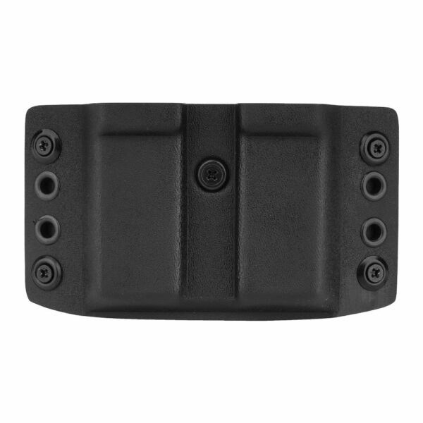 DOUBLETAP GEAR - Ładownica Kydex zewnętrzna OWB na dwa magazynki P-07/09/10, M&P9, SFP9, P320 - Czarna-1