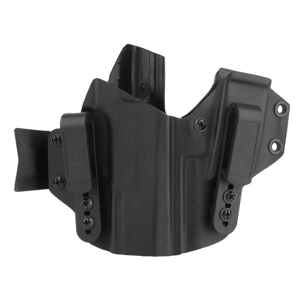 DOUBLETAP GEAR - Kabura wewnętrzna Kydex Appendix IWB z ładownicą do CZ P-10 C - Czarna-1