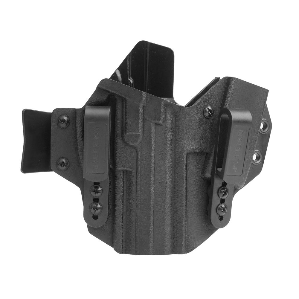 DOUBLETAP GEAR - Kabura wewnętrzna Kydex Appendix IWB z ładownicą do HK P30, SFP - Czarna-1