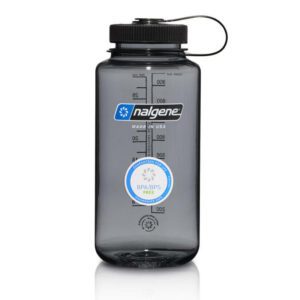 Nalgene - Butelka na wodę 32 oz Wide Mouth Sustain - Otwór 63 mm - 1,1L - Szara - 682021-0333