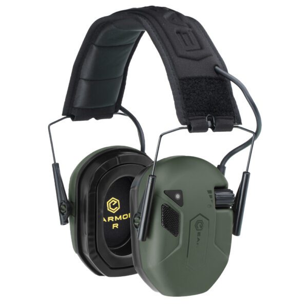 Earmor - Aktywne ochronniki słuchu M300T - NRR 23 dB - Bluetooth 5.4 - Foliage Green - M300T-FG-1