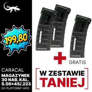 Zestaw promocyjny! Dwupack do AR15 / MSBS Grot + trzeci magazynek gratis.