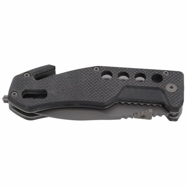 Nóż składany ratowniczy BlackFox G10 Black Rescue Folder (BF-115)-5