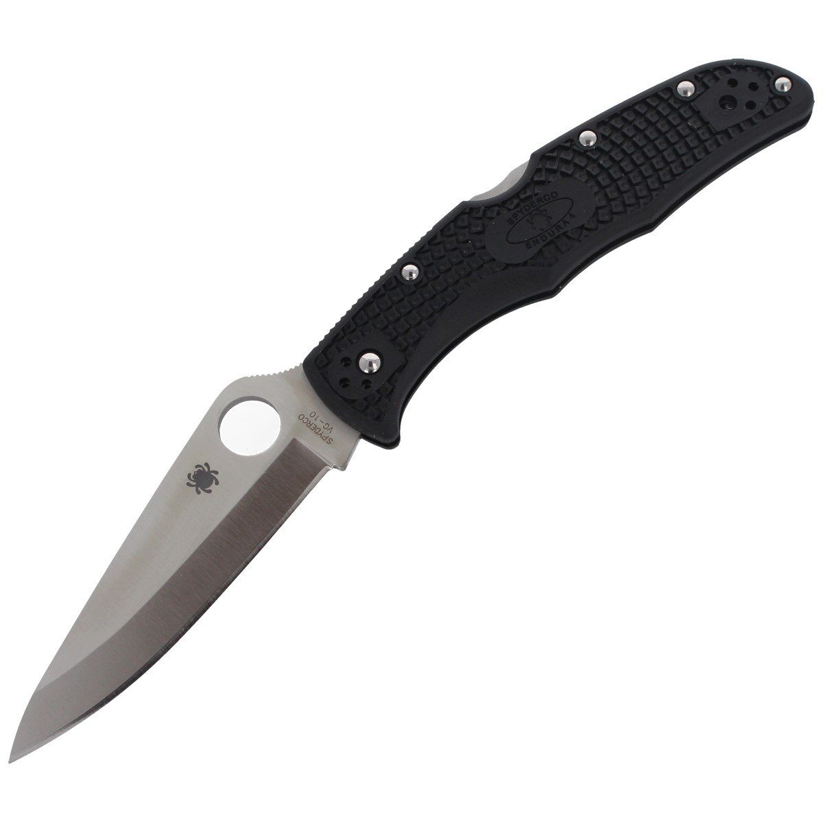 Nóż Spyderco Endura 4 FRN Black Plain (C10PBK)-1