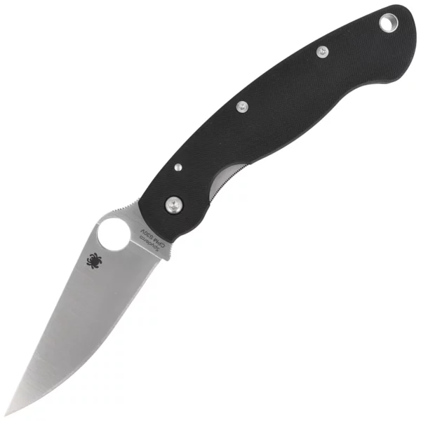 Nóż składany Spyderco Military Model G-10 Black Plain (C36GPE)-1