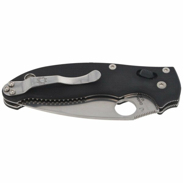 Nóż składany Spyderco Manix 2 G-10 Black Plain (C101GP2)-6