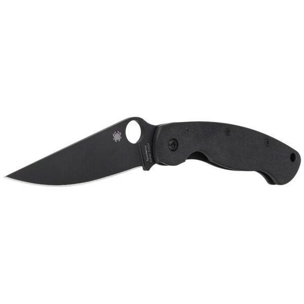 Nóż składany Spyderco Military G-10 Black / Black Blade (C36GPBK)-2