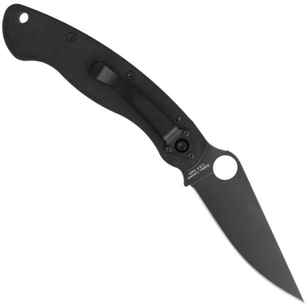 Nóż składany Spyderco Military G-10 Black / Black Blade (C36GPBK)-3