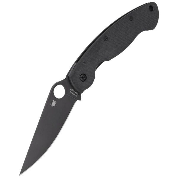 Nóż składany Spyderco Military G-10 Black / Black Blade (C36GPBK)-6