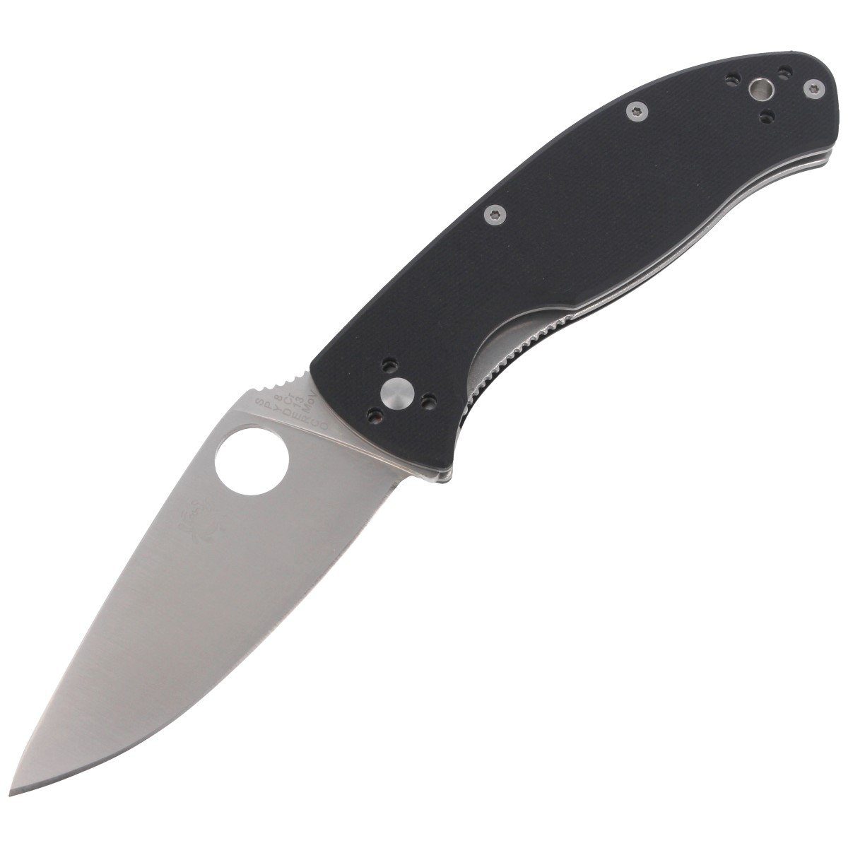 Nóż Spyderco Tenacious G-10 Black Plain (C122GP)-1