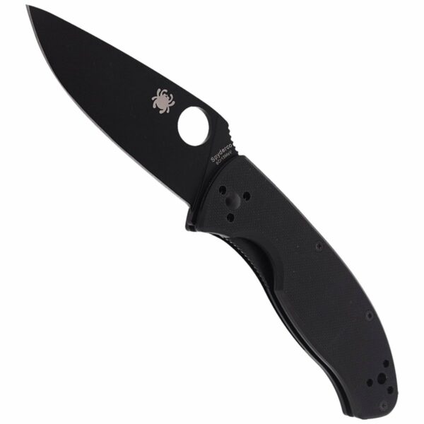 Nóż Spyderco Tenacious G-10 Black / Black Blade Plain (C122GBBKP)-2