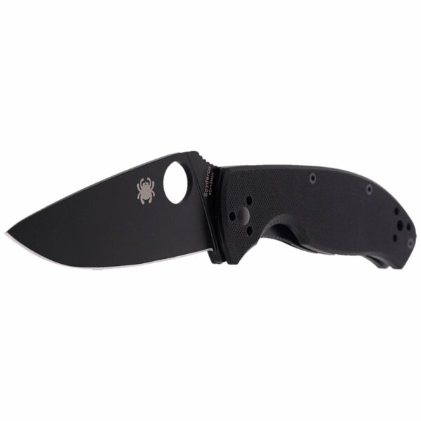 Nóż Spyderco Tenacious G-10 Black / Black Blade Plain (C122GBBKP)-4