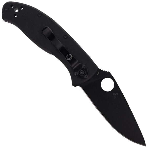 Nóż Spyderco Tenacious G-10 Black / Black Blade Plain (C122GBBKP)-6