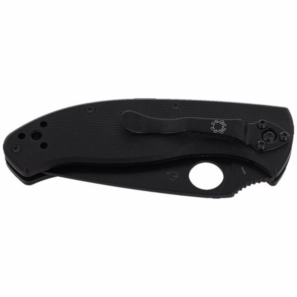 Nóż Spyderco Tenacious G-10 Black / Black Blade Plain (C122GBBKP)-7