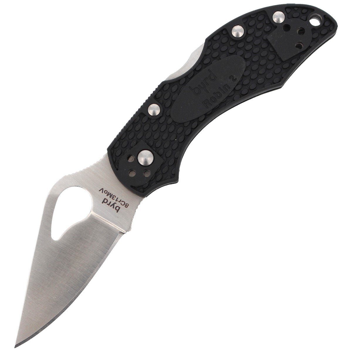 Nóż Spyderco Byrd Robin 2 FRN Black, Plain (BY10PBK2)-1