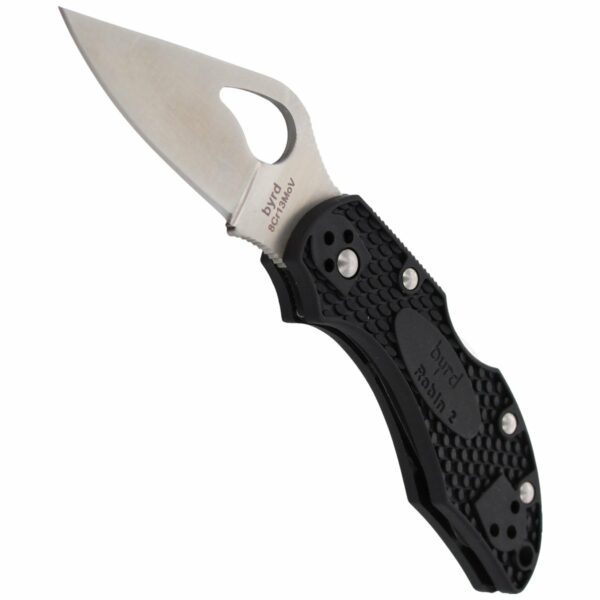 Nóż Spyderco Byrd Robin 2 FRN Black, Plain (BY10PBK2)-4