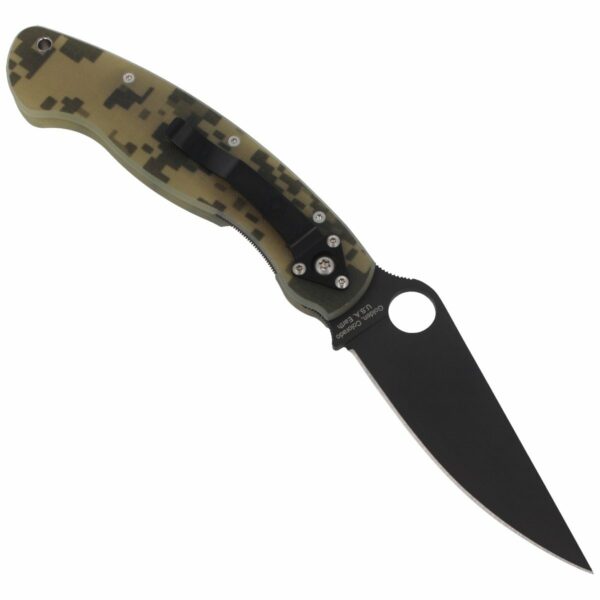 Nóż składany Spyderco Military G-10 Camo / Black Blade (C36GPCMOBK)-3