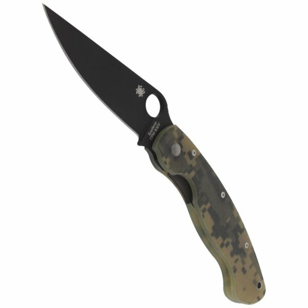 Nóż składany Spyderco Military G-10 Camo / Black Blade (C36GPCMOBK)-4