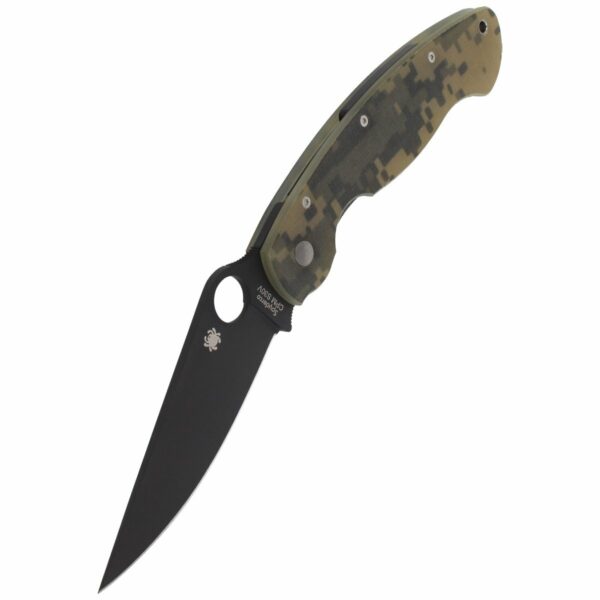 Nóż składany Spyderco Military G-10 Camo / Black Blade (C36GPCMOBK)-5