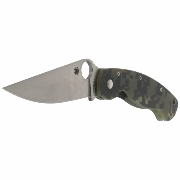 Nóż składany Spyderco Military G-10 Camo Plain (C36GPCMO)-2