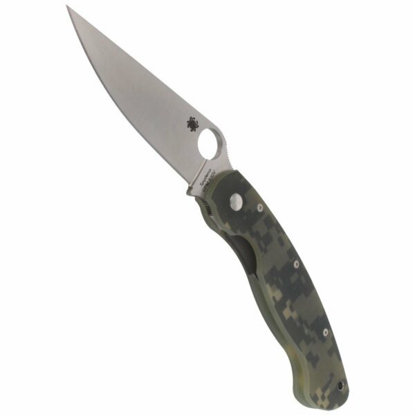 Nóż składany Spyderco Military G-10 Camo Plain (C36GPCMO)-4