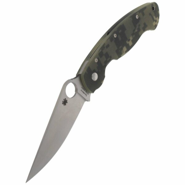 Nóż składany Spyderco Military G-10 Camo Plain (C36GPCMO)-5