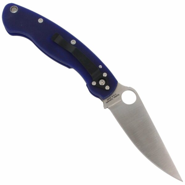 Nóż składany Spyderco Military G-10 Dark Blue CPM S110V (C36GPDBL)-3