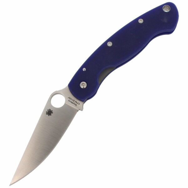 Nóż składany Spyderco Military G-10 Dark Blue CPM S110V (C36GPDBL)-5