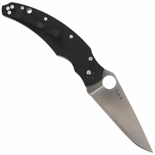 Nóż składany Spyderco Opus Black G-10 Plain (C218GP)-3