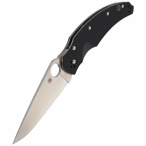 Nóż składany Spyderco Opus Black G-10 Plain (C218GP)-5