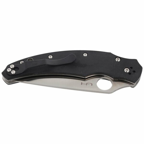 Nóż składany Spyderco Opus Black G-10 Plain (C218GP)-6