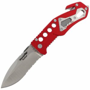 Nóż składany ratowniczy Aluminium Red Rescue Folder