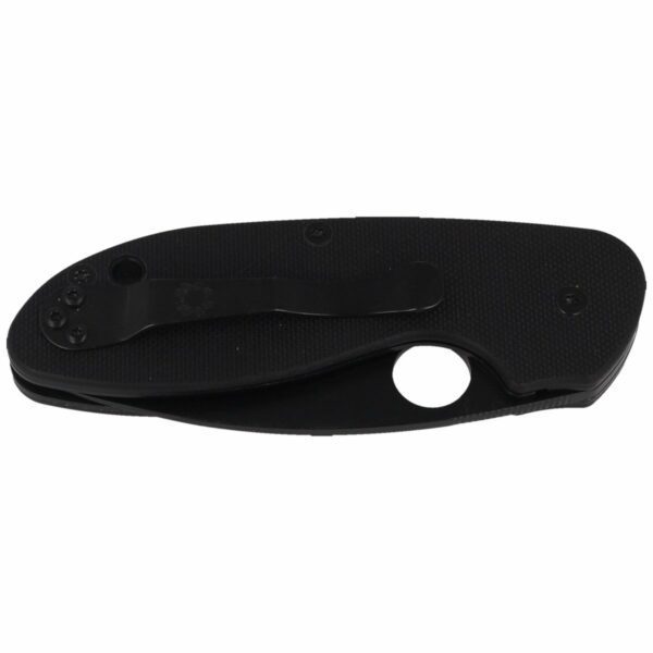 Nóż Spyderco Efficient G-10 Black / Black Blade Plain (C216GPBBK)-7