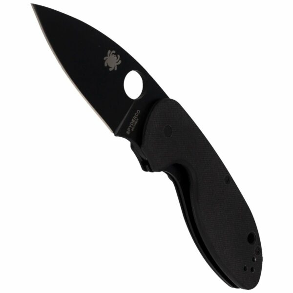 Nóż Spyderco Efficient G-10 Black / Black Blade Plain (C216GPBBK)-4