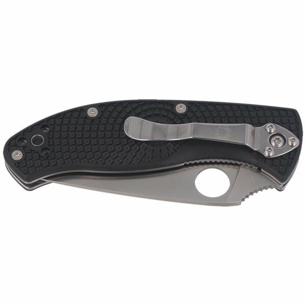 Nóż składany Spyderco Tenacious FRN Black Plain (C122PBK)-2