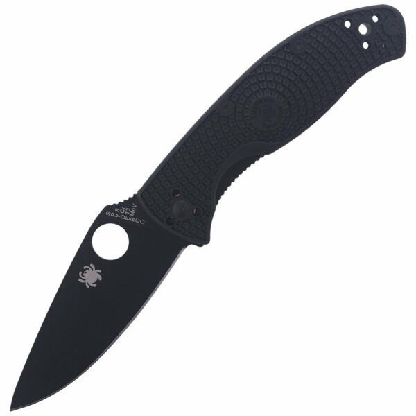 Nóż składany Spyderco Tenacious FRN Black Blade Plain (C122PBBK)-1