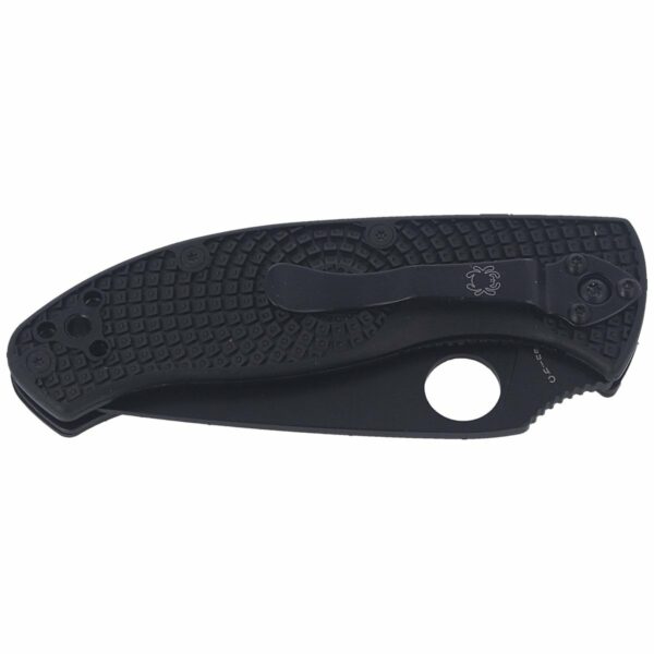 Nóż składany Spyderco Tenacious FRN Black Blade Plain (C122PBBK)-2