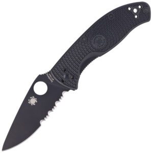 Nóż składany Spyderco Tenacious FRN Black, Black Blade Spyder 8Cr13MoV (C122PSBBK)