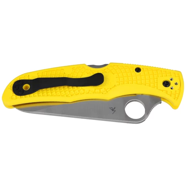 Nóż składany Spyderco Pacific Salt 2 FRN Yellow, Spyder H2 (C91SYL2)-4