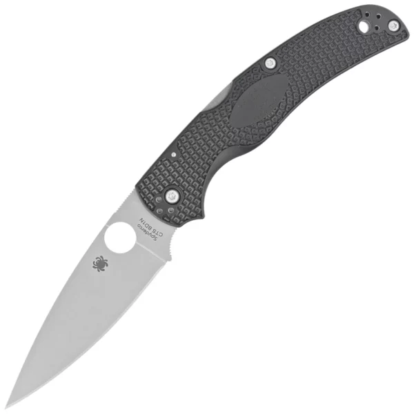 Nóż składany Spyderco Native Chief Black FRN, Satin CTS BD1N by Sal, Eric Glesser (C244PBK)-1