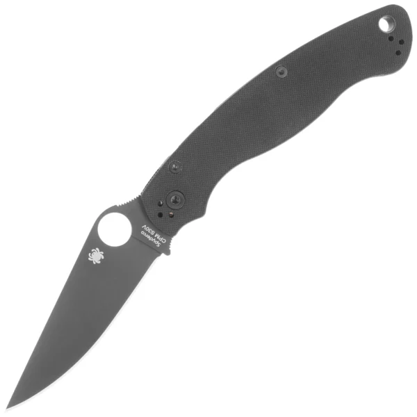 Nóż składany Spyderco Military 2 Black G10, Black DLC CPM S30V by Sal, Eric Glesser (C36GPBK2)-1