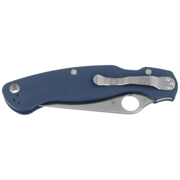 Nóż składany Spyderco Military 2 Cobalt Blue G10, Satin CPM SPY27 by Sal, Eric Glesser (C36GPCBL2)-2