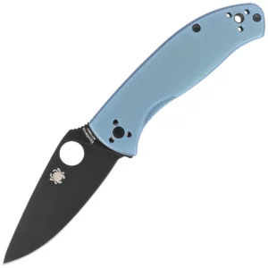 Nóż składany Spyderco Tenacious R.I.L. Blue Titanium, Black 8Cr13MoV by Eric Glesser (C122TIBLBKP)