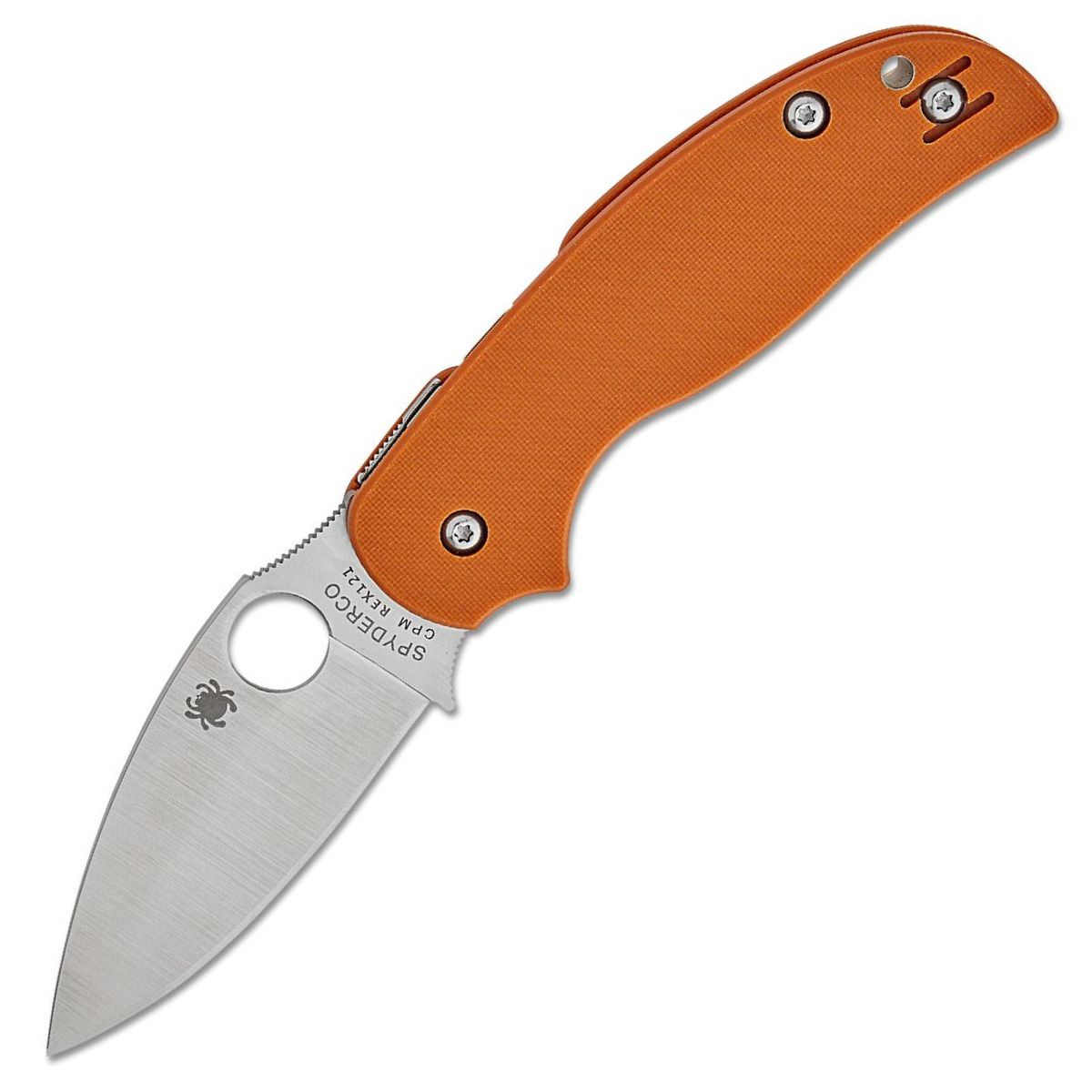 Nóż składany Spyderco Sage 5 Burnt Orange G10, Satin CPM REX 121 (C123GBORP)-1