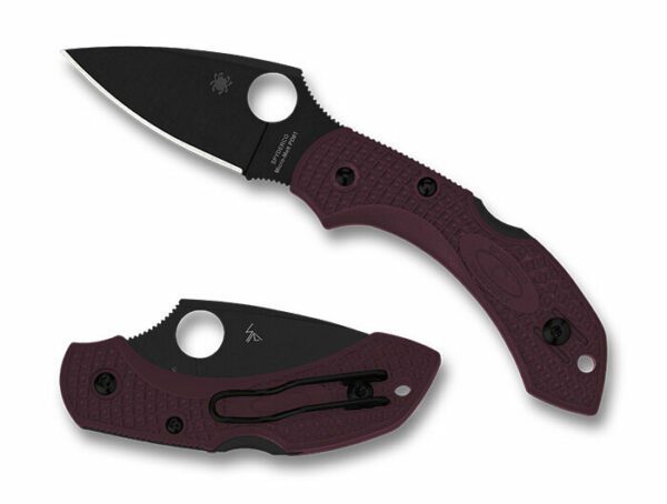 Nóż składany Spyderco DragonFly 2 Sprint Run Burgundy FRN, TiCN Micro-Melt PD#1 by Sal Glesser (C28BGBK2)-1